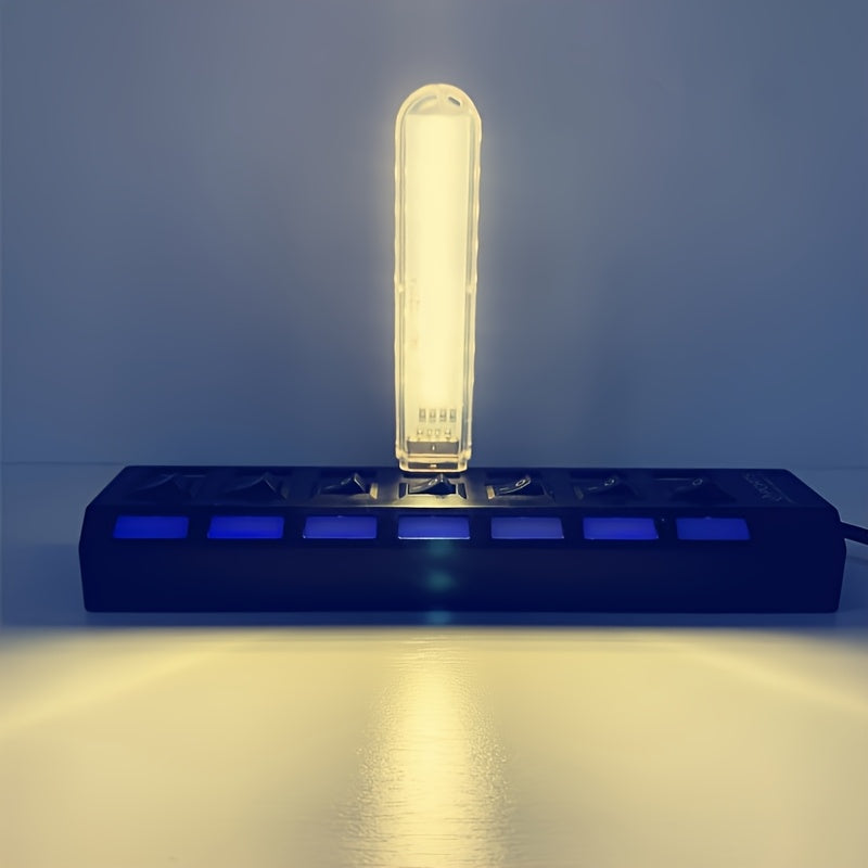 1pc USB LED Desk Lamp with Color-Changing Lights - Adjustable Brightness, USB-Powered Night Light for Dorm, Bedside, or Workspace, Compact and Decorative Atmosphere Light, Bedside Lighting | Decorative Light | Compact Lamp, Desk Lamps for Home Office