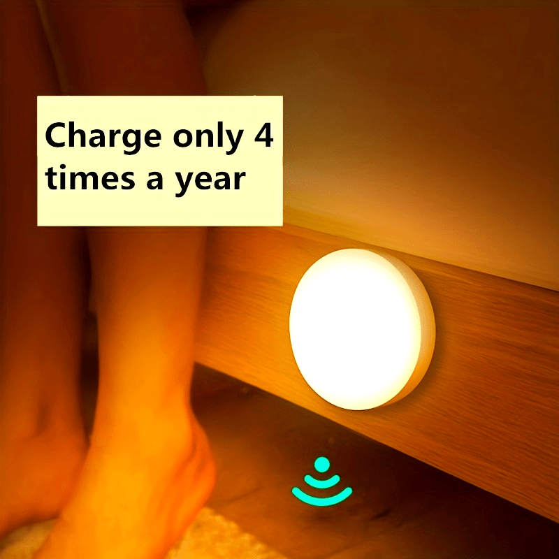 1pc Intelligent Human Sensing Lamp, Desk Lamp, Body Induction Staircase Lamp, Creative Gift, LED Bedside Lamp, Bedroom Home Lamp, USB Charging Night Lamp, Student Dormitory Bookshelf Lamp