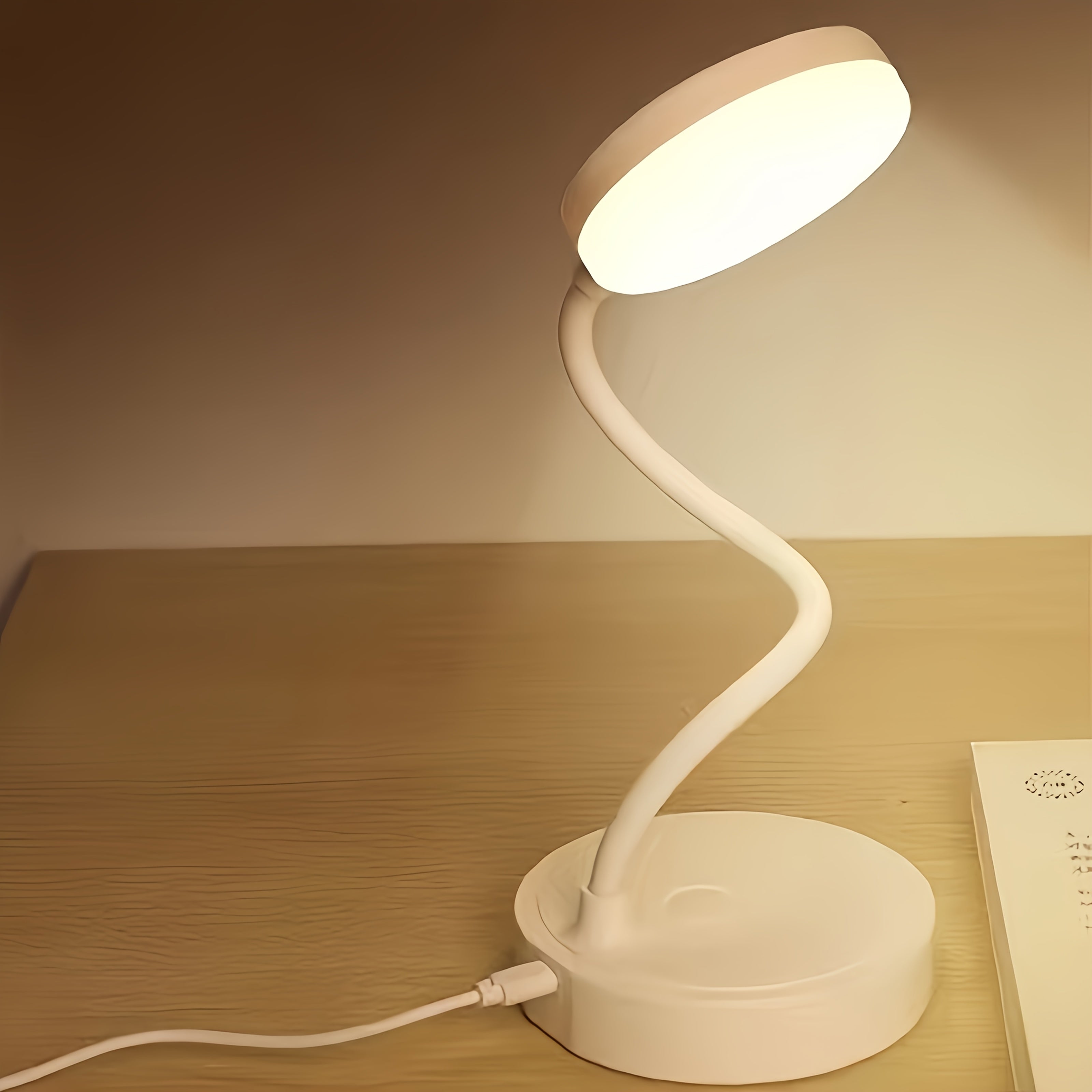 1pc high appearance level Learning lamp Interior Decoration lamp Eye protection Dormitory Bedside lamp Desktop nightlight desk USB port plug in use students must