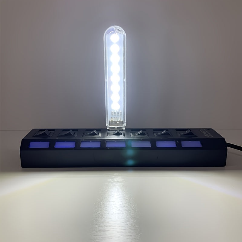 1pc USB LED Desk Lamp with Color-Changing Lights - Adjustable Brightness, USB-Powered Night Light for Dorm, Bedside, or Workspace, Compact and Decorative Atmosphere Light, Bedside Lighting | Decorative Light | Compact Lamp, Desk Lamps for Home Office