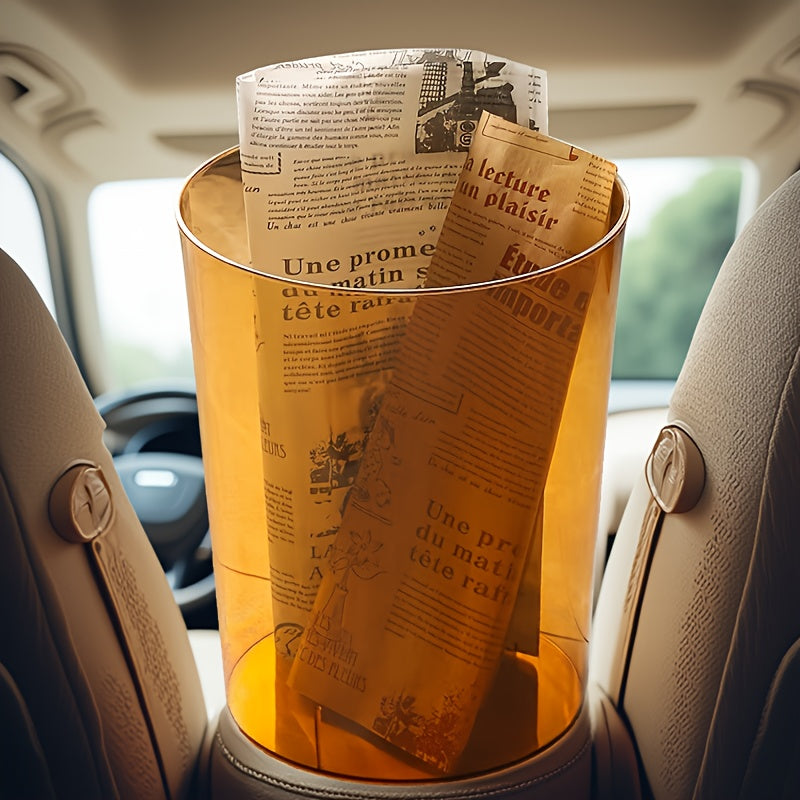 A 3.17gal Minimalist Car Trash Can That Can Also Serve As a Party Ice Bucket Or a Flower Pot. It Has a Large Capacity And Is Suitable for Various Settings Like Home And Office.