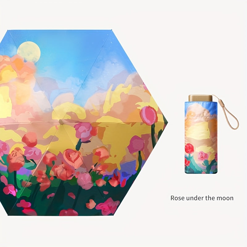 Parasol de Soleil L¨¦ger et Compact pour Toutes Saisons avec Protection UV pour Femmes