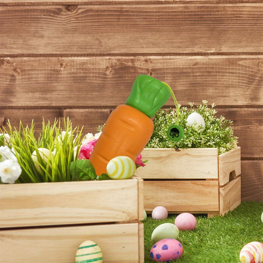 Parapluie pliable pour enfants avec motif de carottes - Protection contre le soleil et la pluie, coupe-vent, portable, orange avec accents de feuilles vertes, id¨¦al pour les activit¨¦s en plein air et l'utilisation quotidienne, parapluie pour la pluie