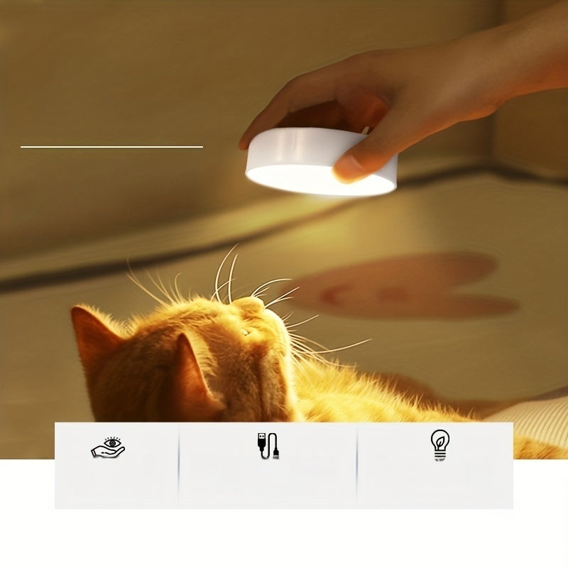 1pc Intelligent Human Sensing Lamp, Desk Lamp, Body Induction Staircase Lamp, Creative Gift, LED Bedside Lamp, Bedroom Home Lamp, USB Charging Night Lamp, Student Dormitory Bookshelf Lamp