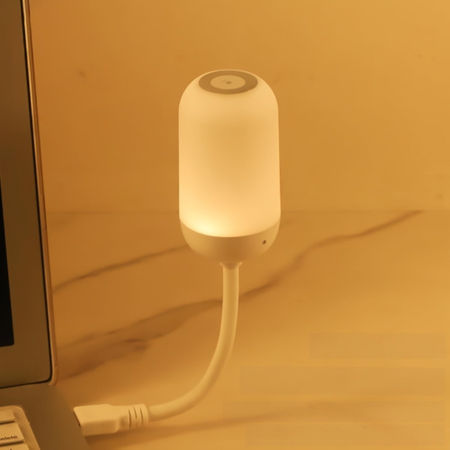 1pc Touch-Controlled Dimmable LED Night Light, USB Powered Eye-Caring Desk & Wall Lamp, PVC Material, 3 Color Temperatures for Home Use