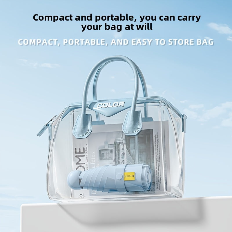 Parapluie de Luxe Double Usage pour Femmes - Protection UV UPF50+, Design Compact de Voyage, Cadre Durable ¨¤ 8 Baleines, Style Minimaliste ¨¦l¨¦gant, Parasol Pliant Manuel pour Activit¨¦s Ext¨¦rieures, Accessoire Moderne