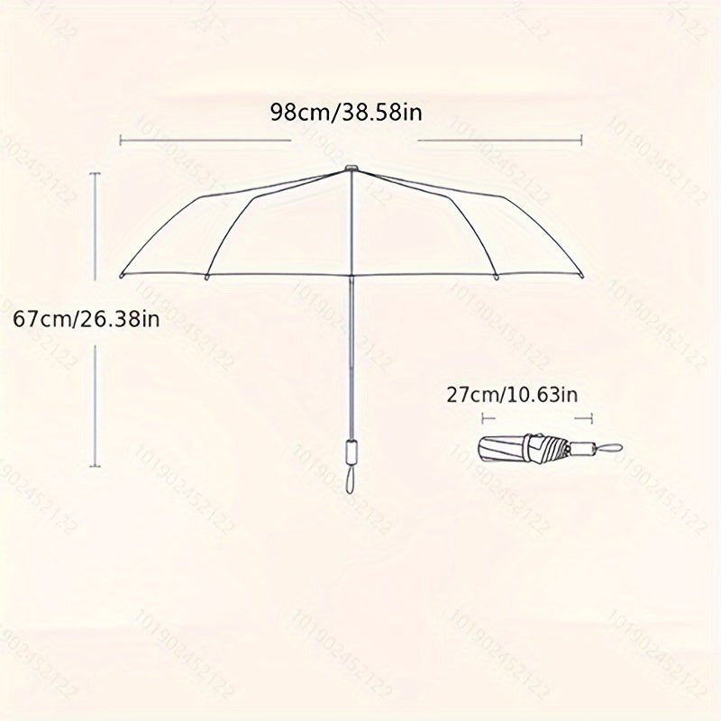 Parapluie pliant motif paon color¨¦ avec protection UV - Compact, l¨¦ger et r¨¦sistant pour soleil ou pluie - Design floral rouge, blanc, bleu, vert, jaune et orange - Ouverture manuelle, 8 baleines en acier