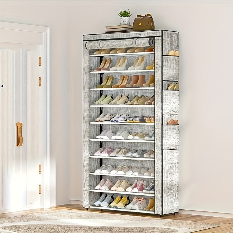 Large Capacity Printed Dustproof Shoe Rack