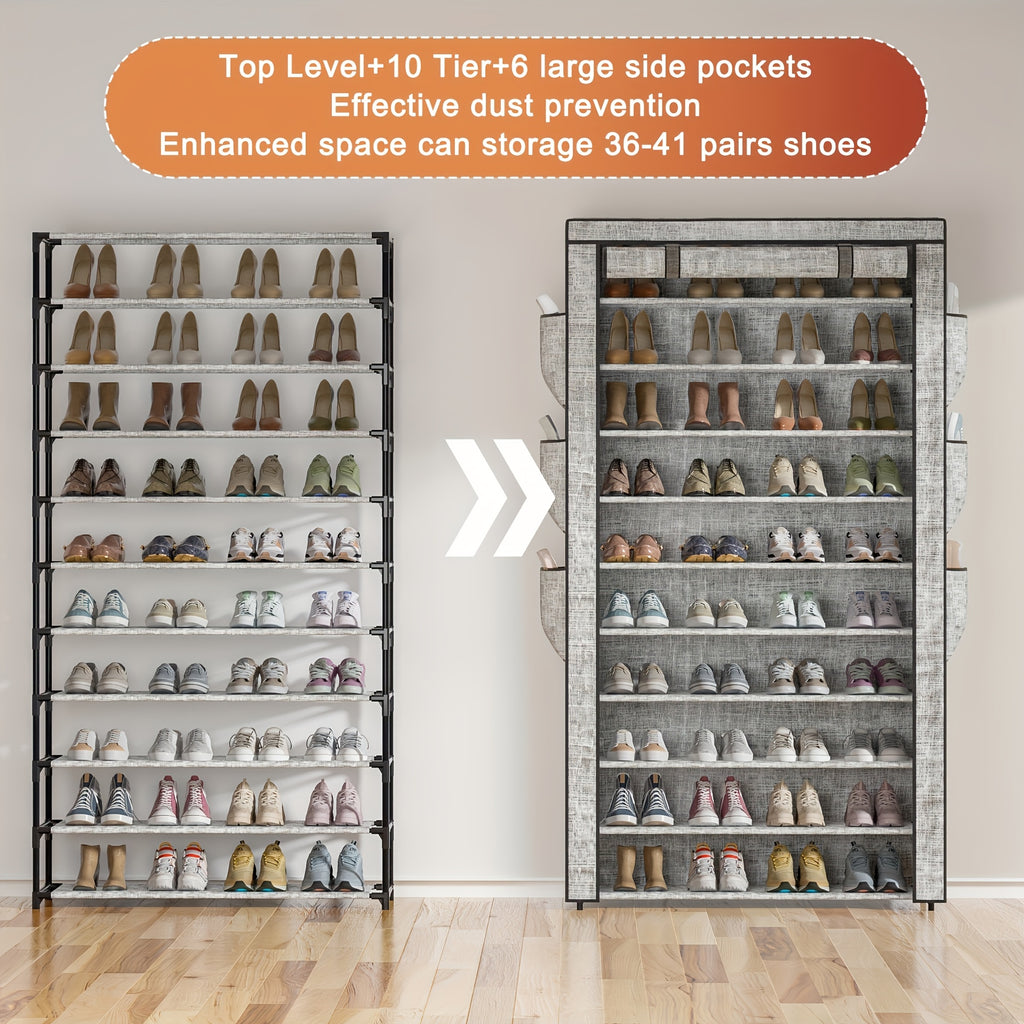 Large Capacity Printed Dustproof Shoe Rack