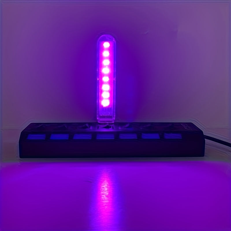 1pc USB LED Desk Lamp with Color-Changing Lights - Adjustable Brightness, USB-Powered Night Light for Dorm, Bedside, or Workspace, Compact and Decorative Atmosphere Light, Bedside Lighting | Decorative Light | Compact Lamp, Desk Lamps for Home Office