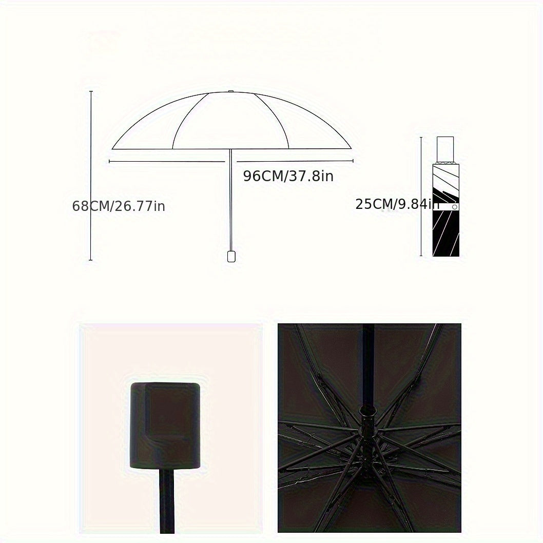 Parapluie ¨¤ motif de citron - Parapluie de voyage pliable manuel avec protection UV, coupe-vent et imperm¨¦able, parapluie portable et l¨¦ger, adapt¨¦ aux femmes et aux hommes, peut ¨ºtre utilis¨¦ pour un anniversaire\u002FNo?l, etc.