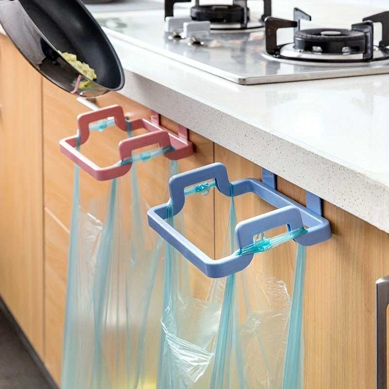 One Hanging Trash Can: Reusable Plastic Bag Holder for Kitchen, Dining Room, Garage and Bathroom