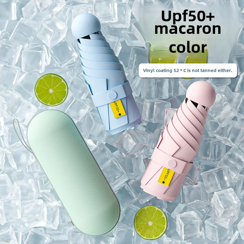 Parapluie de Luxe Double Usage pour Femmes - Protection UV UPF50+, Design Compact de Voyage, Cadre Durable ¨¤ 8 Baleines, Style Minimaliste ¨¦l¨¦gant, Parasol Pliant Manuel pour Activit¨¦s Ext¨¦rieures, Accessoire Moderne