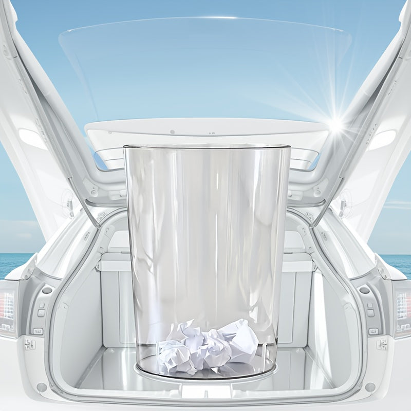 A 3.17gal Minimalist Car Trash Can That Can Also Serve As a Party Ice Bucket Or a Flower Pot. It Has a Large Capacity And Is Suitable for Various Settings Like Home And Office.