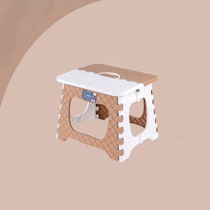 1pc Portable Folding Stool, Thickened Plastic Square Small Bench for Adults, Compact Household Mazar Mini, Outdoor Travel Fishing Foldable Bench, Outdoor Seating | Compact Design | Durable Plastic Bench