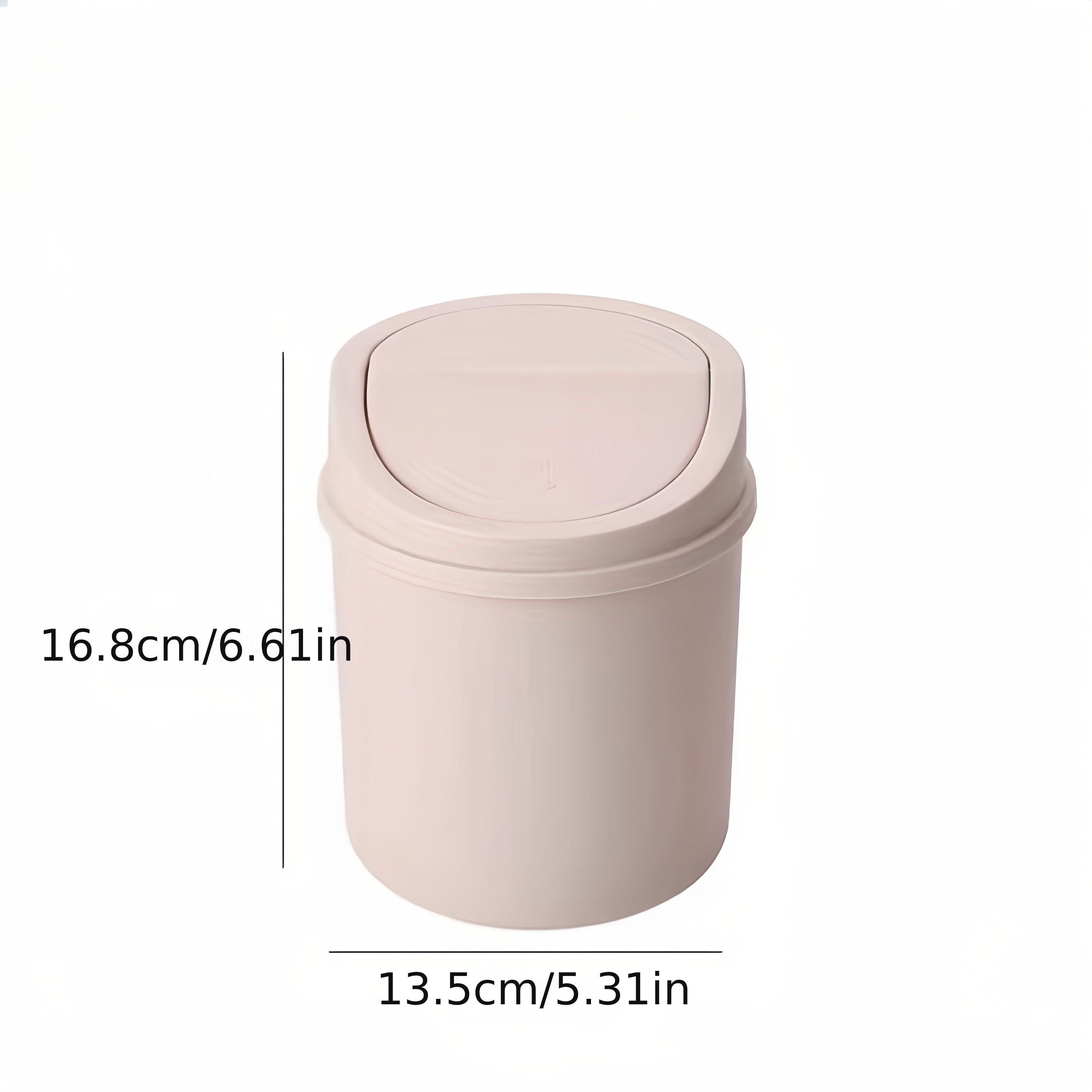 Compact Portable Flip-Top Desktop Trash Can - Space-Saving, Easy-Clean Mini Waste Bin, 2025 New Model for Home and Office Use, Durable Plastic Material with Flip Lid, Office Supplies And Accessories