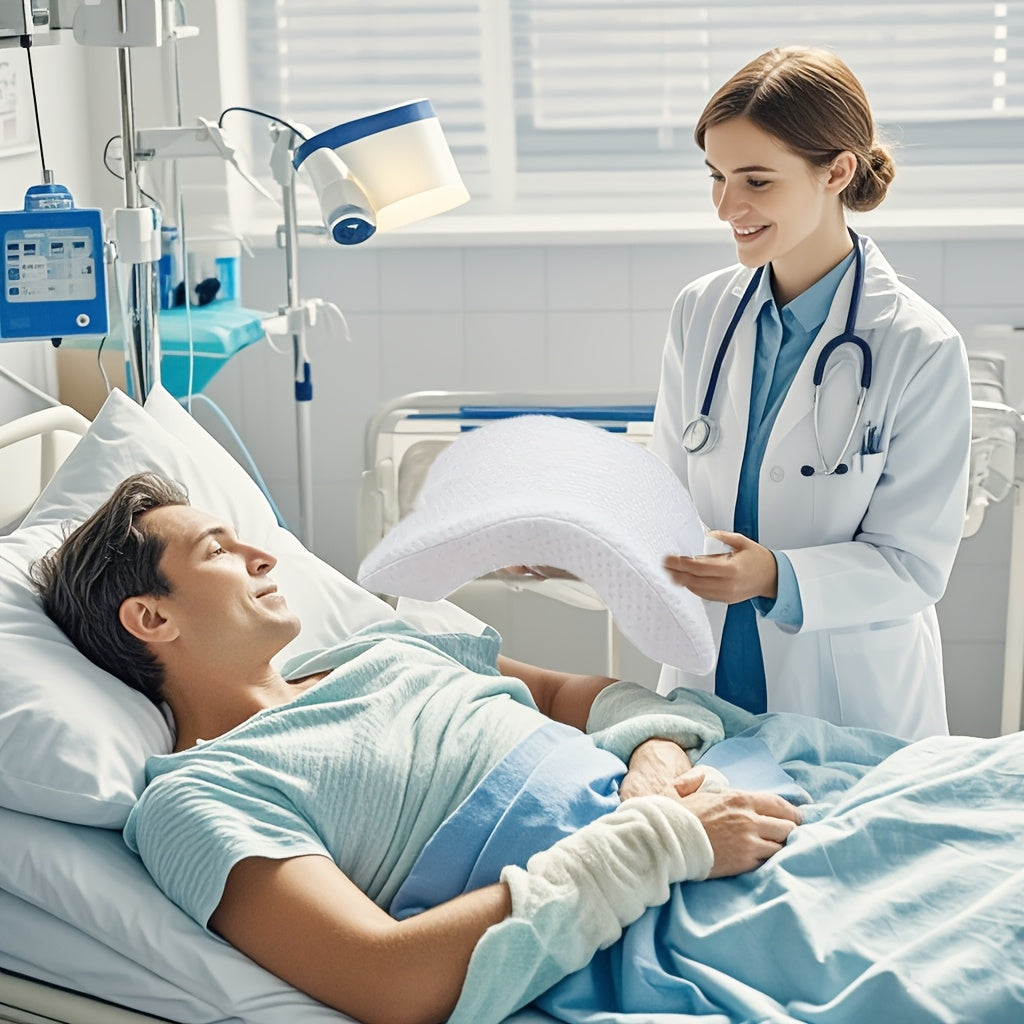 Oreiller Couple en Mousse ¨¤ M¨¦moire de Forme Douce pour Voyage Confortable & Calin - Polyester, Non-¨¦lectrique