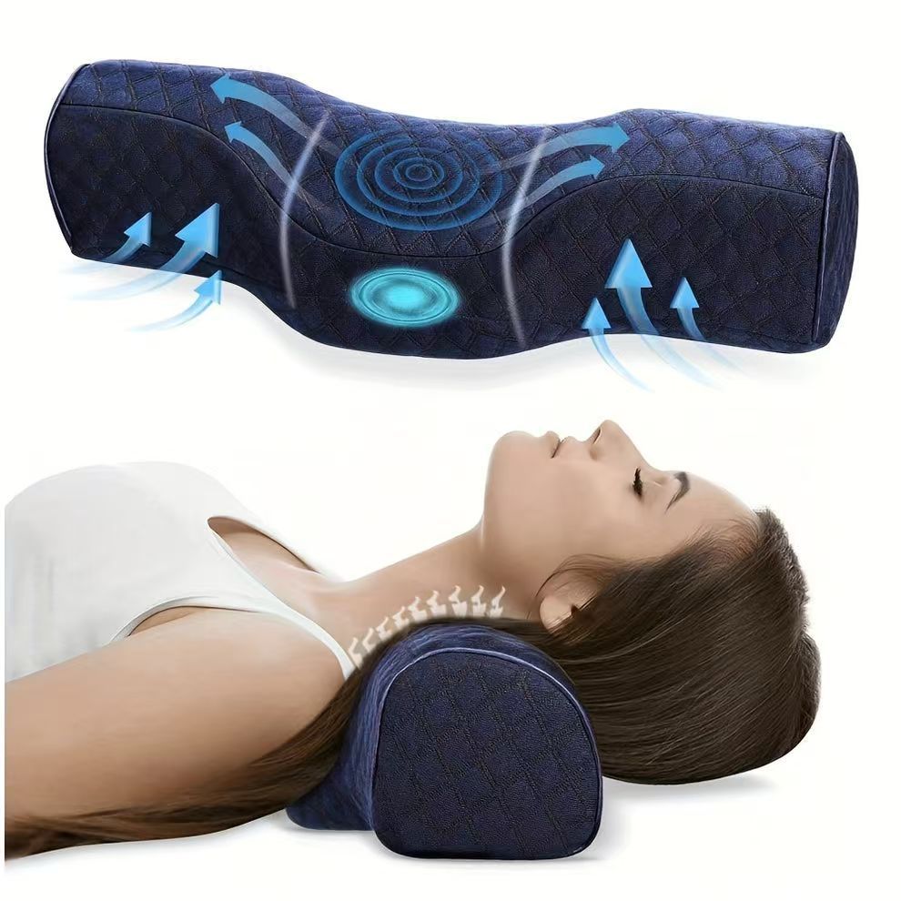 1pc Coussin de Soutien Cervical - Soins Ergonomiques du Cou pour Confort Nomade & Relaxation Instantan¨¦e, Coussinet pour Jambes