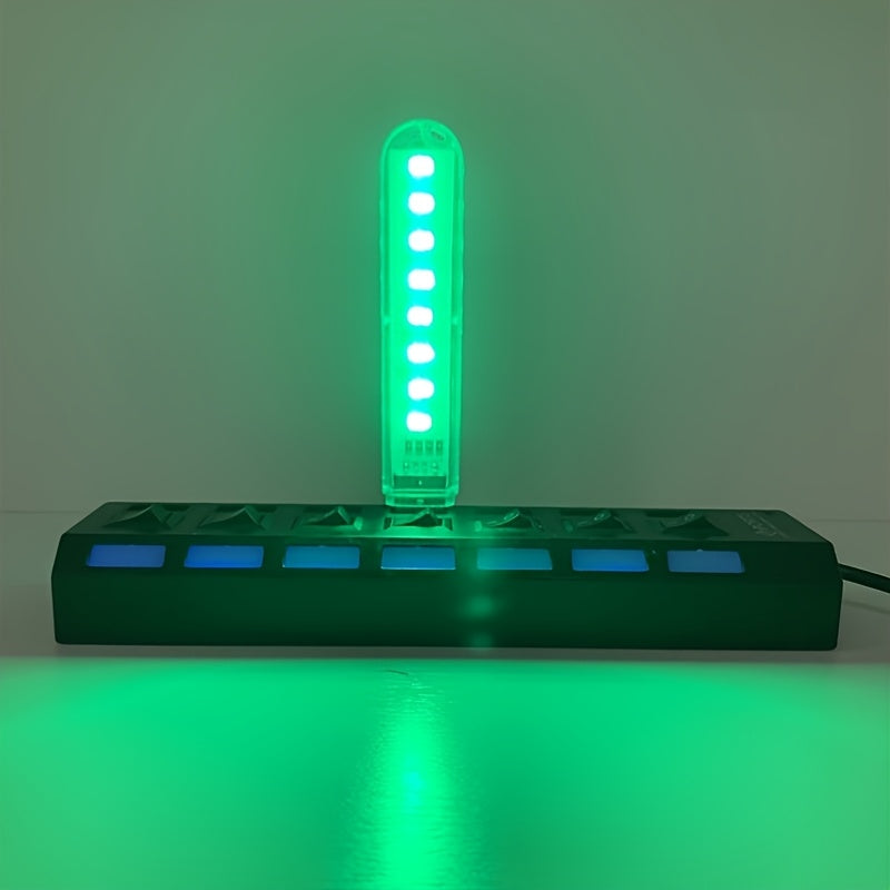 1pc USB LED Desk Lamp with Color-Changing Lights - Adjustable Brightness, USB-Powered Night Light for Dorm, Bedside, or Workspace, Compact and Decorative Atmosphere Light, Bedside Lighting | Decorative Light | Compact Lamp, Desk Lamps for Home Office