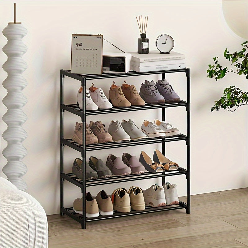 1 Stackable Shoe Rack, Multi-Layer Home Easy Entryway Shoe Holder, Suitable for Hallways, Entrances, and Balconies